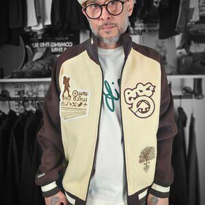 LRG Heritage Collection Elephant Bay Letterman Jacket Men's Medium NWT